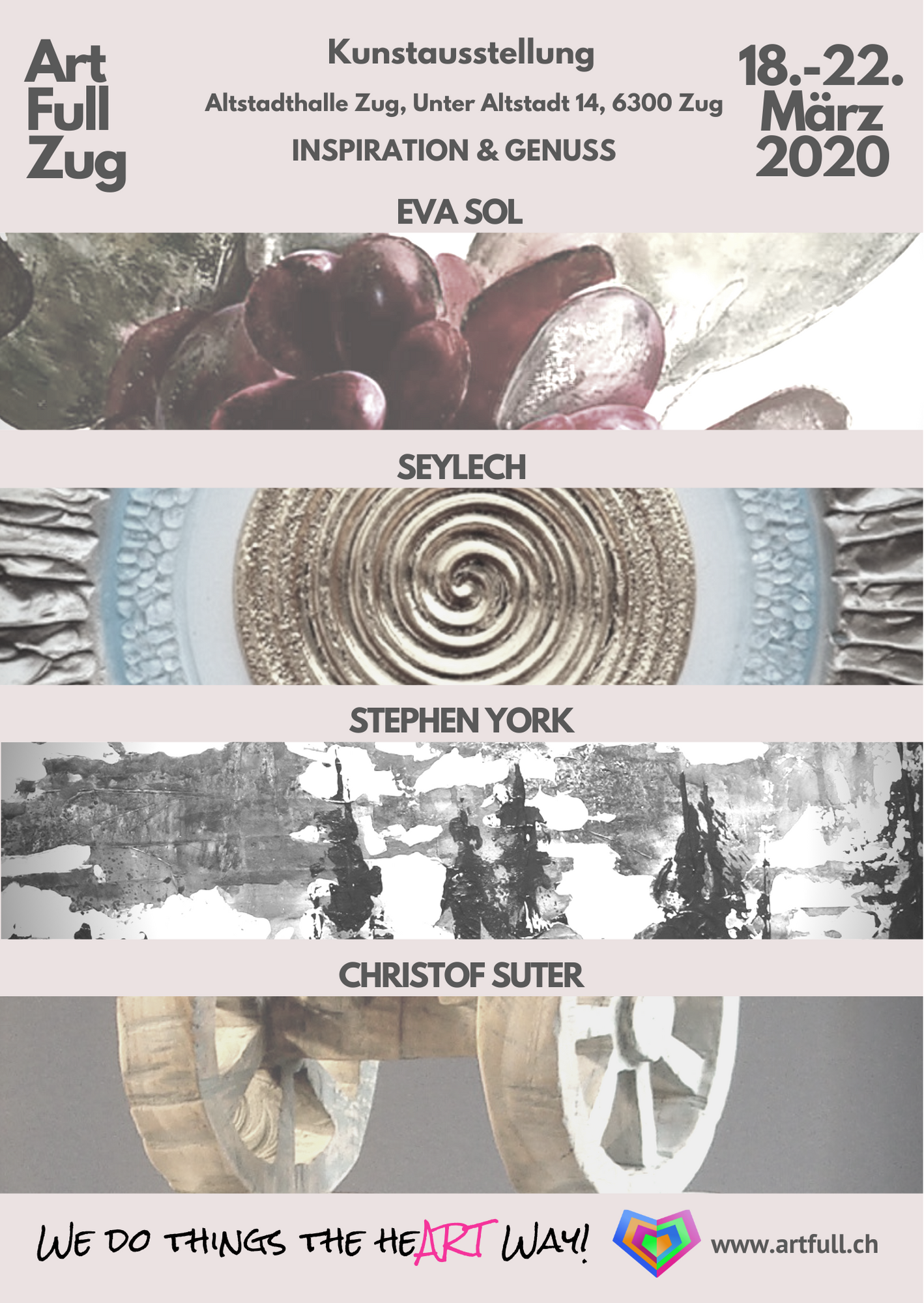 Artful, Art Full Zug Schedule